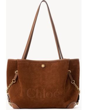 Chloé Clover Double Carry Bag - Brown
