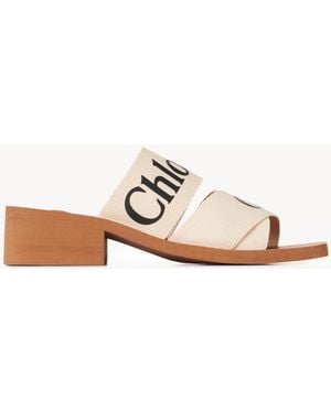 Chloé Woody Heeled Mule - Pink