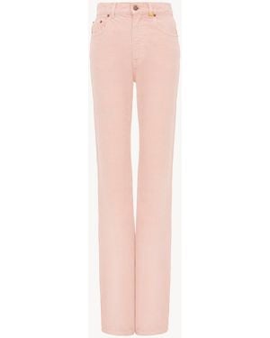 Chloé Straight Denim Jeans - Pink