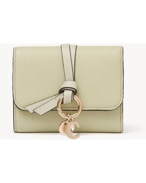 Chloé Portafoglio Trifold Piccolo Alphabet - Neutro