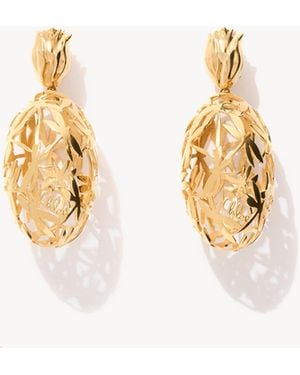 Chloé The Gilded Cage Earrings - Metallic
