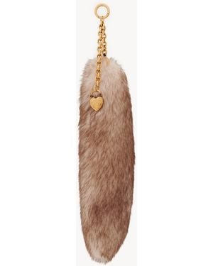 Chloé Charm Treasure Tails De Cuero De Borrego - Neutro