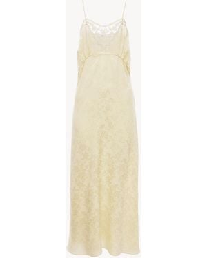Chloé Abito Midi Con Spalline Sottili - Bianco