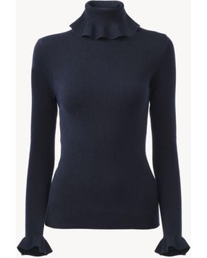Chloé Fitted Turtleneck Jumper - Blauw