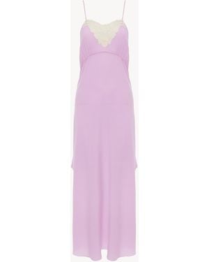 Chloé Thin-Strap Midi Dress - Purple