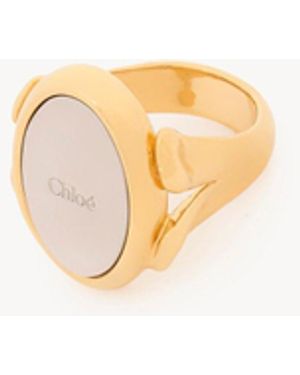 Chloé Anillo Mirror - Blanco