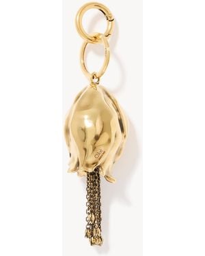Chloé Symbols Tulip & Mini Tulips Key Ring Bag Charm - Metallic