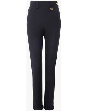 Chloé Fitted High-Rise Trousers - Blue