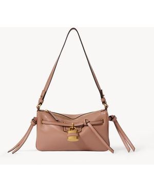 Chloé Minibolso Pouch Paddington Sling Con Correa De Cuero Suave - Rosa