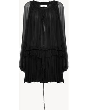 Chloé Mini Cape Dress - Black