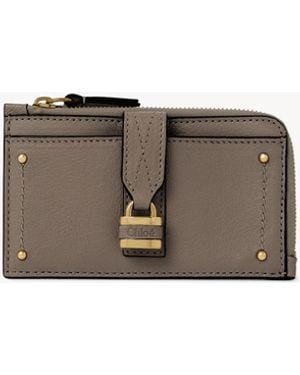 Chloé Small Paddington Purse With Card Slots - Grey
