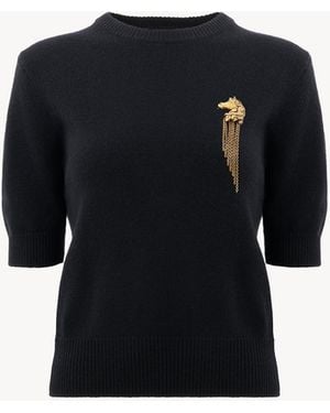 Chloé Short-Sleeve Jumper - Black