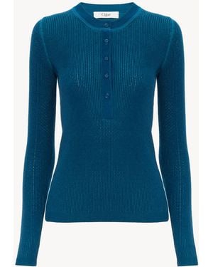 Chloé Henley Shirt - Blue