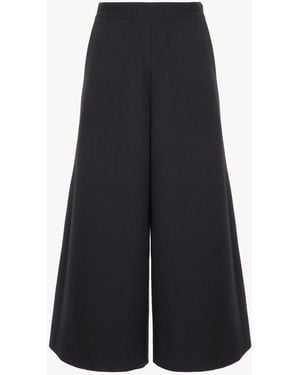 Chloé Wide-Leg Tailored Trousers - Black