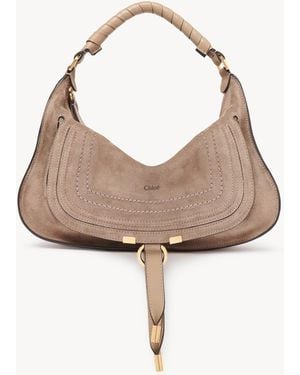 Chloé Small Marcie Shoulder Bag - White