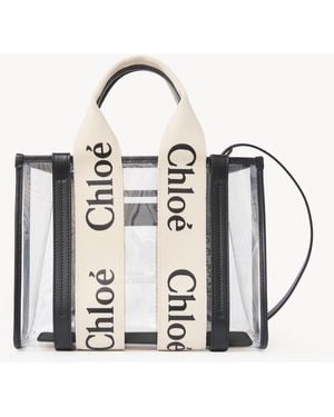 Chloé Tote Bag Piccola Woody - Metallizzato