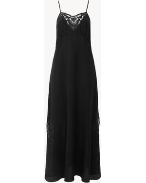 Chloé Long Lingerie Dress - Black