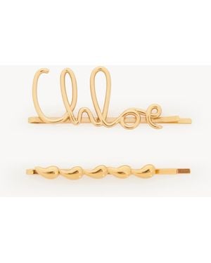Chloé Chloé Iconic Haarspangen - Mettallic