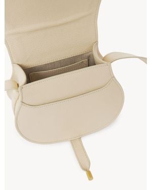 Chloé Petit sac porté épaule Marcie en cuir grainé - Neutre