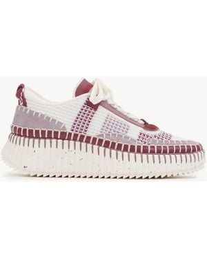 Chloé Nama Sneaker 100% Polyester, Bovine Leather, Polyurethane, Thermoplastic Polyurethane - Pink