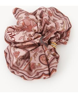 Chloé Coletero Paisley De Twill De Seda - Rosa