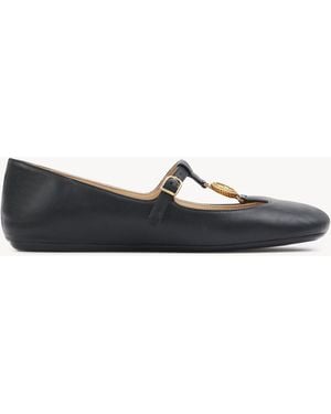 Chloé Leonore Ballerina 100% Lambskin - Blue