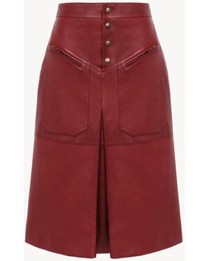Chloé Knee-Length Skirt - Red