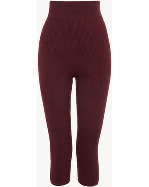 Chloé Capri Leggings - Red