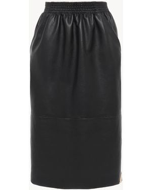 Chloé Knee-Length Pencil Skirt - Black