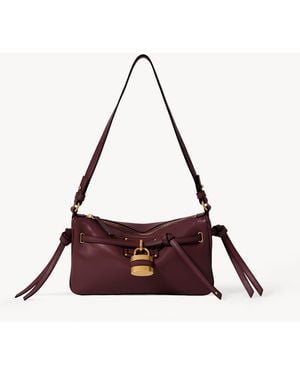 Chloé Mini Paddington Sling Pouch With Strap - Purple