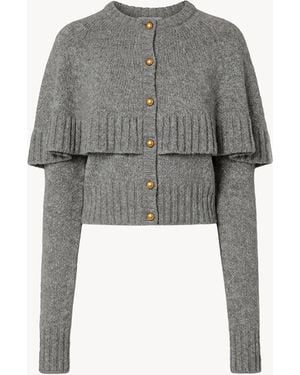 Chloé Cardigan A Mantella - Grigio