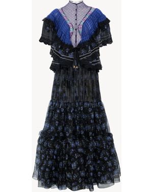 Chloé Ruffled Long Dress - Blue