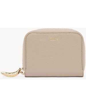 Chloé Banana Zipped Coin Purse - Natural