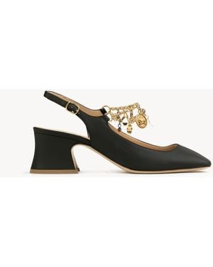 Chloé Décolleté Charms Nero Taglia 100% Pelle Di Vitello