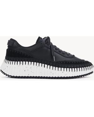 Chloé Nama Sneaker 100% Cowhide, Polyester - Zwart