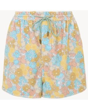 Chloé Drawstring Mini Shorts - White