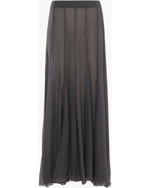 Chloé Fluid Maxi Skirt - Grey