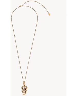 Chloé The Snake Pendant Necklace - Metallic