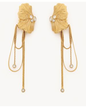 Chloé Orecchini Flowers Oro Taglia 100% Ottone - Bianco