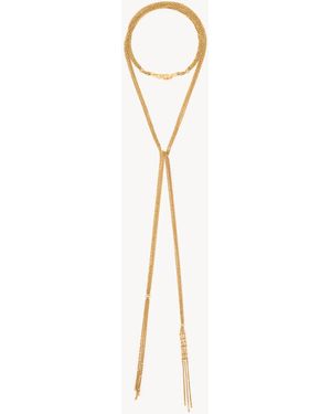 Chloé The Mini Belt Necklace - Metallic