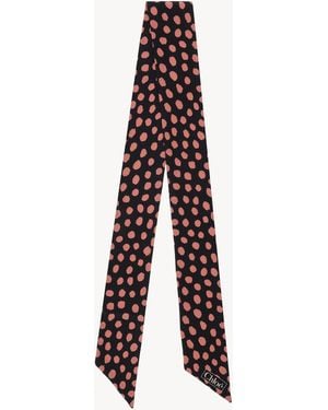 Chloé The Spotted Bandeau Scarf - Purple