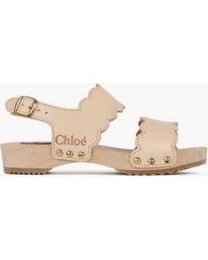 Chloé Zuecos Rosa 100% Bovino - Neutro