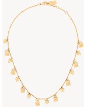 Chloé The Mini Paddington Necklace - Metallic