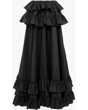 Chloé Tiered Maxi Skirt - Black