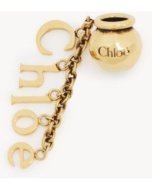Chloé Sphere Chloé Letters Dice Anhänger aus Messing - Mettallic