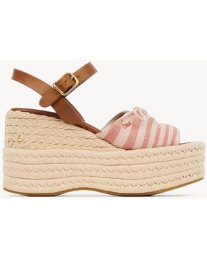 Chloé Isla Wedge Espadrille - Natural