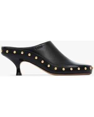 Chloé Junie Heeled Mule - Black