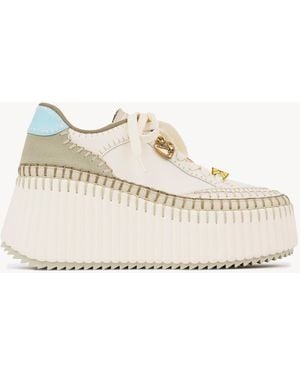 Chloé Nama Wedge Trainer - Natural
