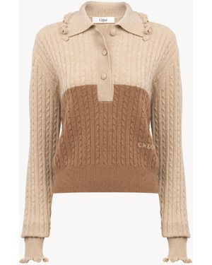 Chloé Collared Jumper - Natural