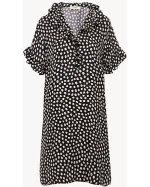 Chloé Short-Sleeve Mini Dress - Black